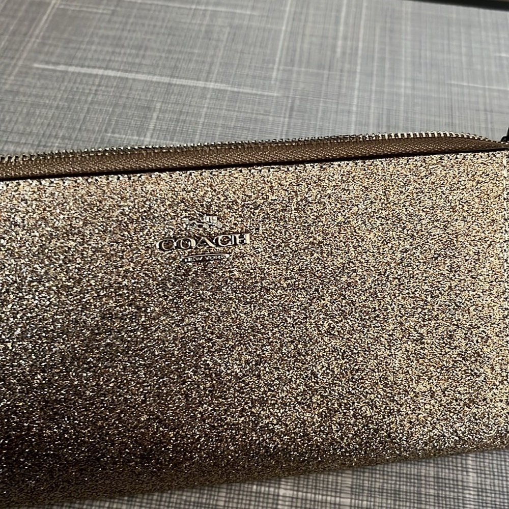 COACH gold wristlet - Picture 12 of 12
